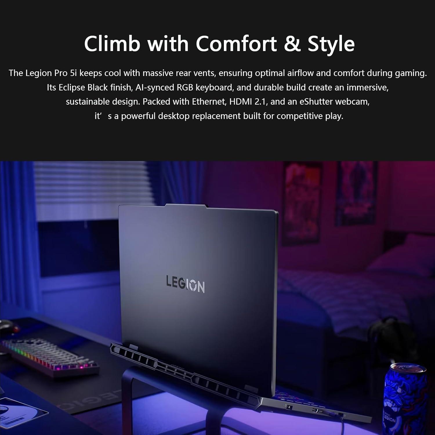 Legion Pro 5i Gen10 – KI-Workstation, Engpassfrei, Max. TGP/TDP