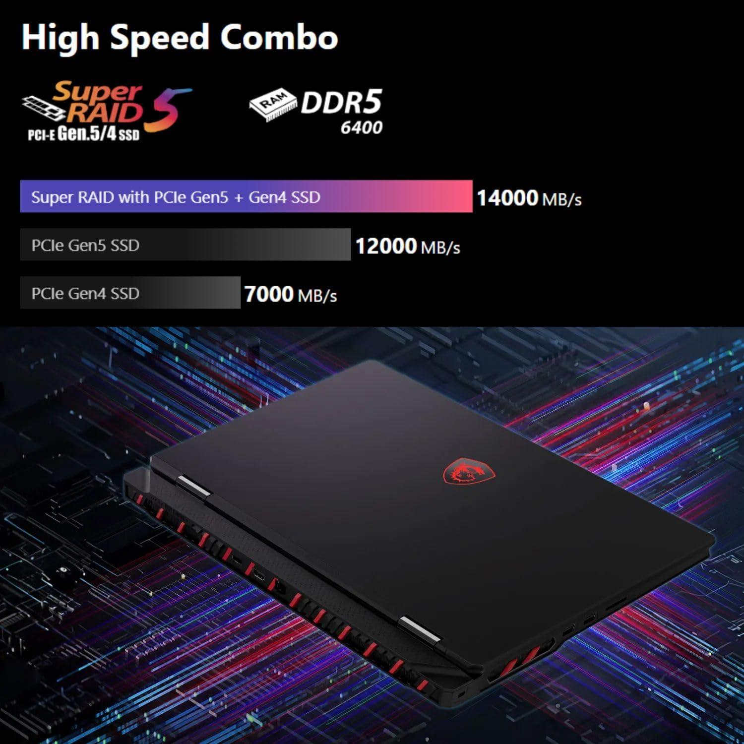 MSI Raider 18 – KI-Workstation, Bottleneck-frei, TGP/TDP für KI/3D/Ing