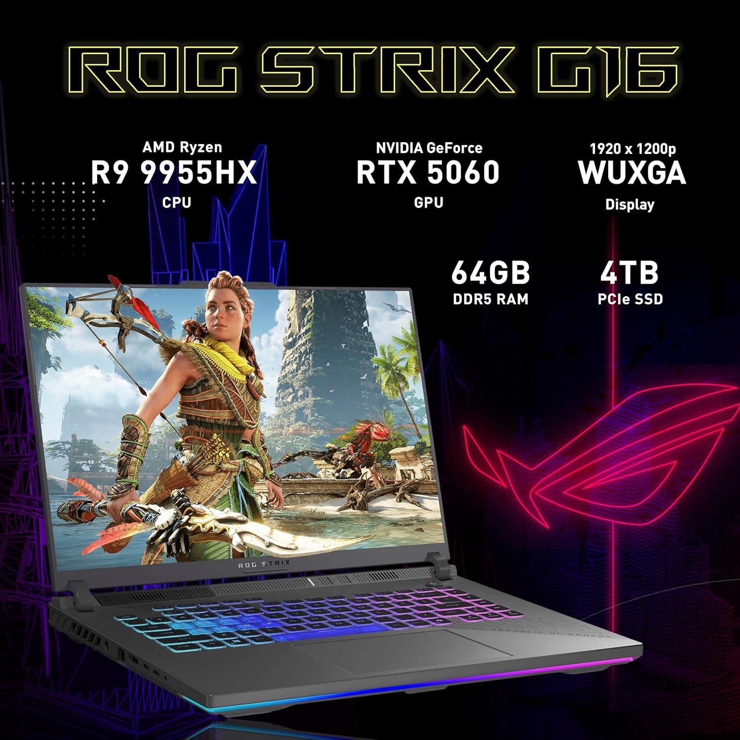 ROG Strix G16 - KI-Workstation: Bottlenecks adé, für KI/3D/Ing., TGP