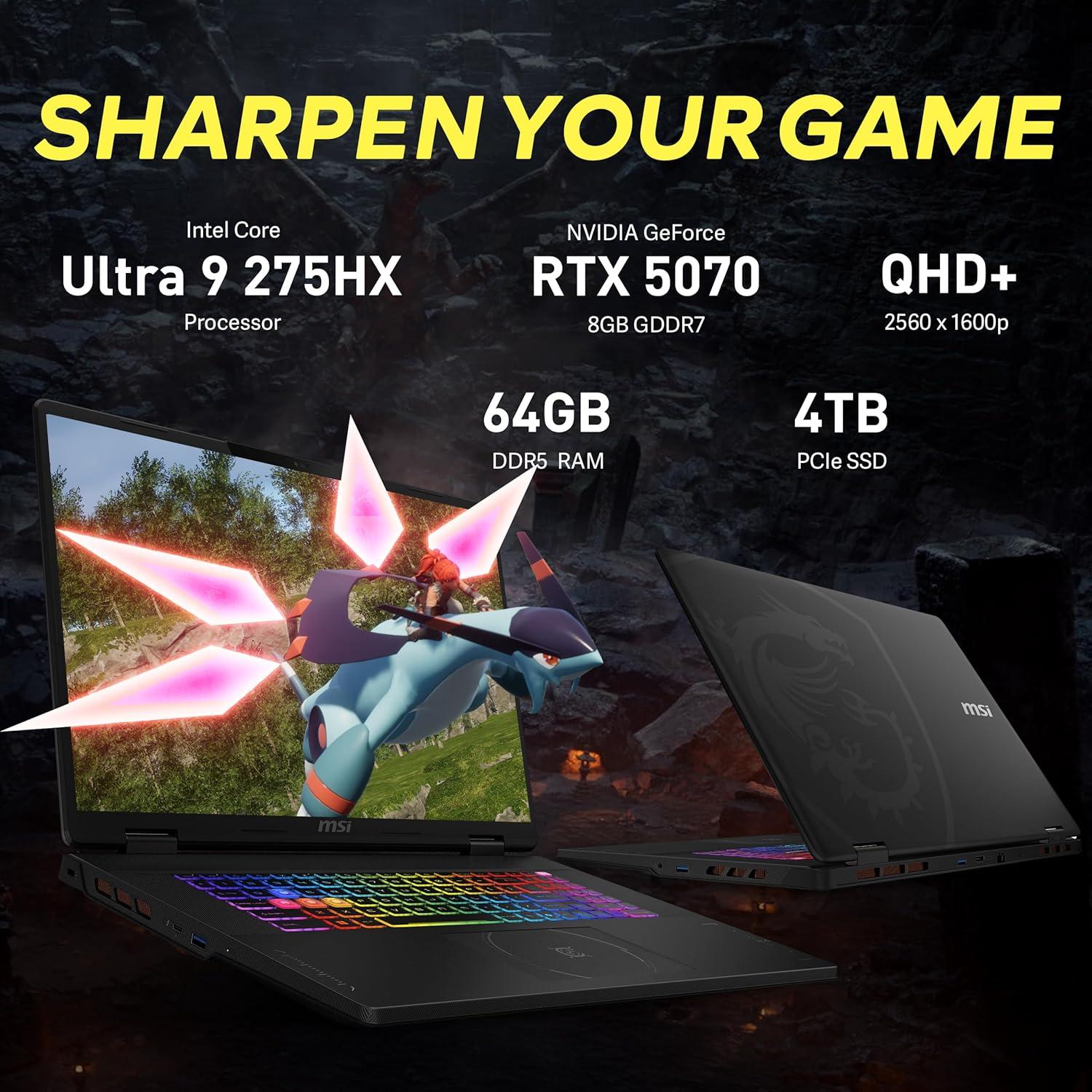 MSI Crosshair 18 - KI-Workstation: MaxPower, TGP-Boost Stoppt Engpässe