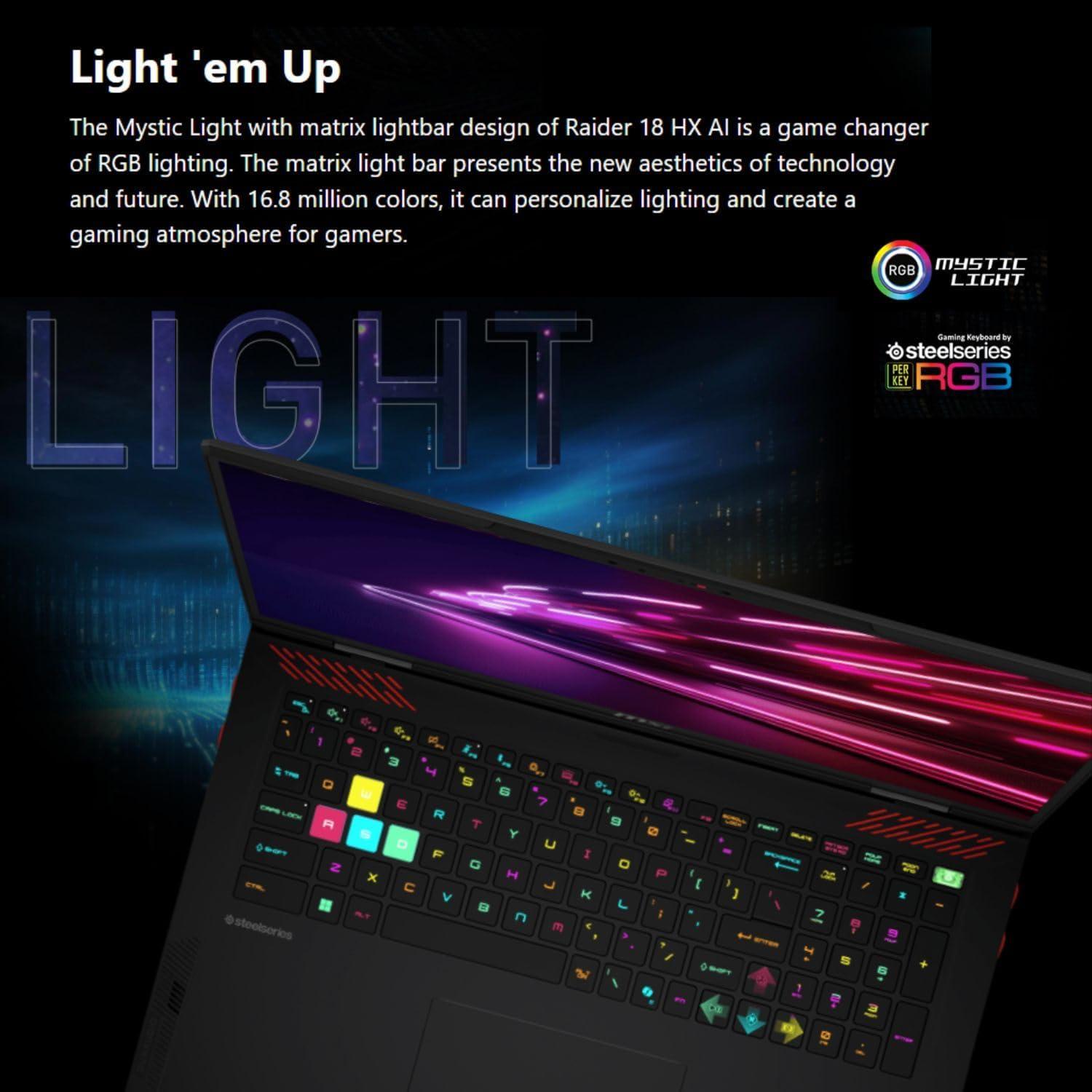 MSI Raider 18 - Maximale Rechenpower: KI-Workstation, TGP/TDP