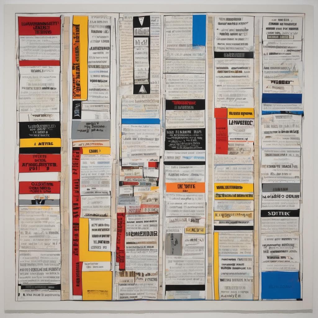 εικόνα με μεγάλα ονόματα της τέχνης και τα έργα τους, εκθέσεις και αφίσες, αφηρημένο καλλιτεχνικό έργο, σύγχρονη τέχνη, καλλιτεχνική παρουσίαση, πολιτιστική έκθεση, τέχνη και δημιουργικότητα, σύγχρονοι καλλιτέχνες, έργα τέχνης, εικαστικές εμφανίσεις, καλλιτεχνική έκθεση, καλλιτέχνες και έργα τους.